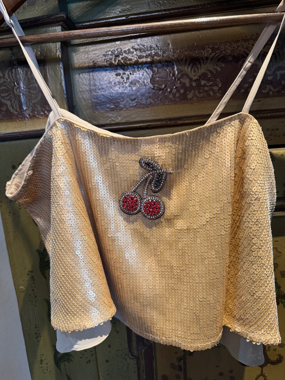 Free People Cream Labeled Slip with Branded Tag